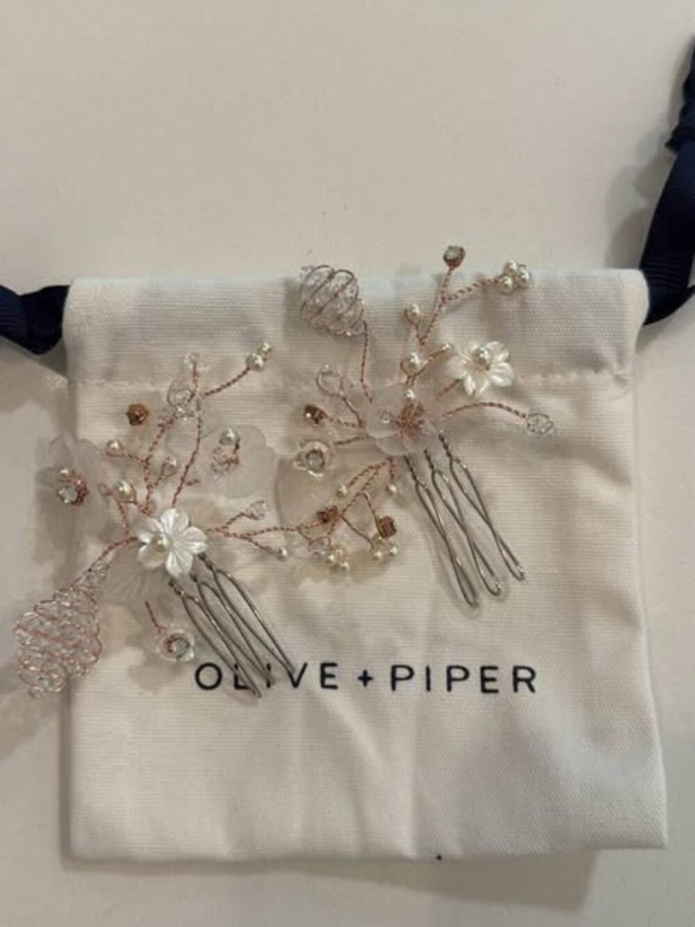 Olive & Piper wedding hair pins